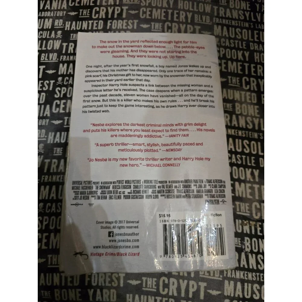 Jo Nesbo The Snowman Paperback Horror Book